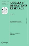 ANNALS OF OPERATIONS RESEARCH