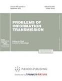 Problems of Information Transmission